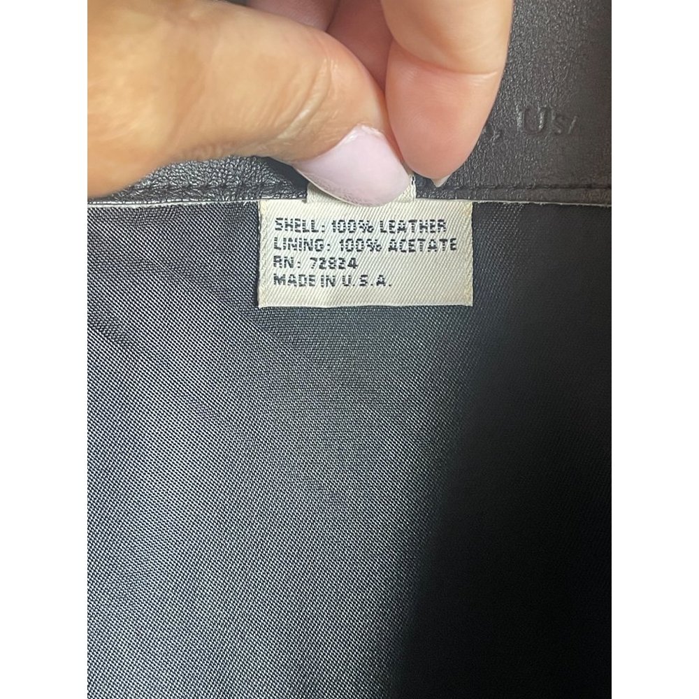 New Republic Genuine Leather Black Sports Coat Blazer Made in USA Men’s Size M - Picture 4 of 5